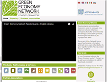 Tablet Screenshot of greeneconomynetwork.it